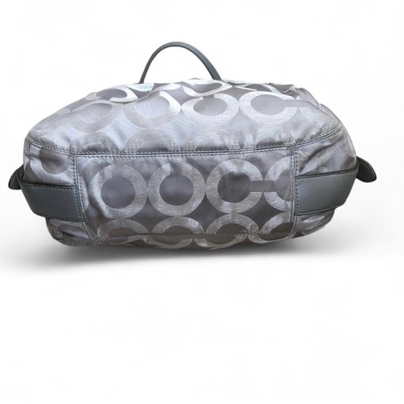 Coach Hobo Style Shoulder Bag F1073 Large Purse Gray. - Picture 8 of 15